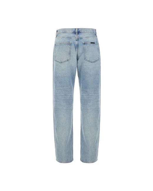 Fear Of God Blue Loose Fit Jeans for men
