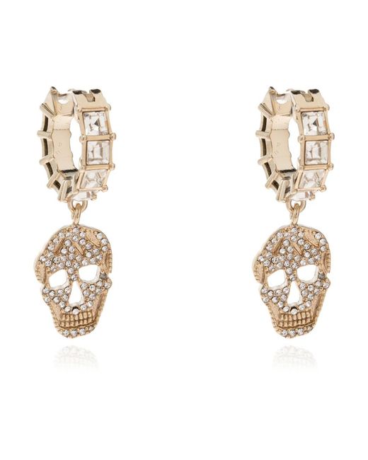 Earrings McQueen de color Metallic