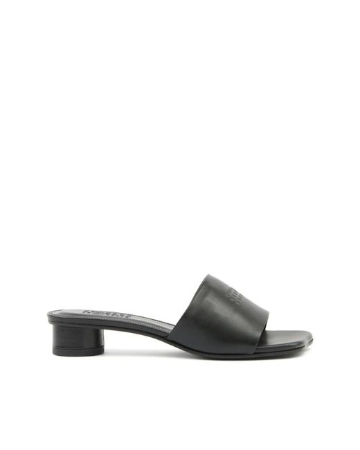 MM6 by Maison Margiela Black Heeled Mules