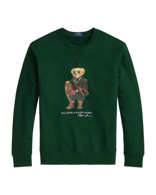 Polo Ralph Lauren Grüner Pullover Mit Polo Bear-Print in Green für Herren