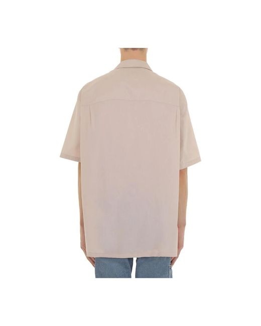 Moschino Natural Short Sleeve Shirts for men