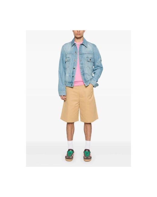 Casablanca Blue Denim Jackets for men