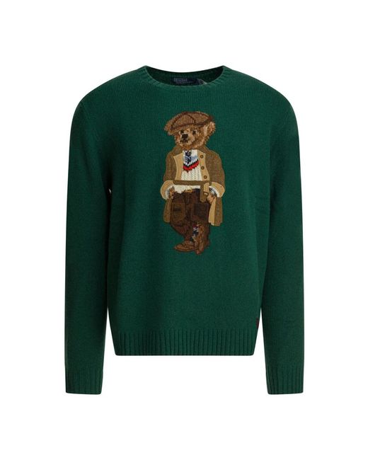 Polo Ralph Lauren Green Round-Neck Knitwear for men
