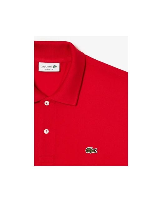 Lacoste Red Polo Shirts for men