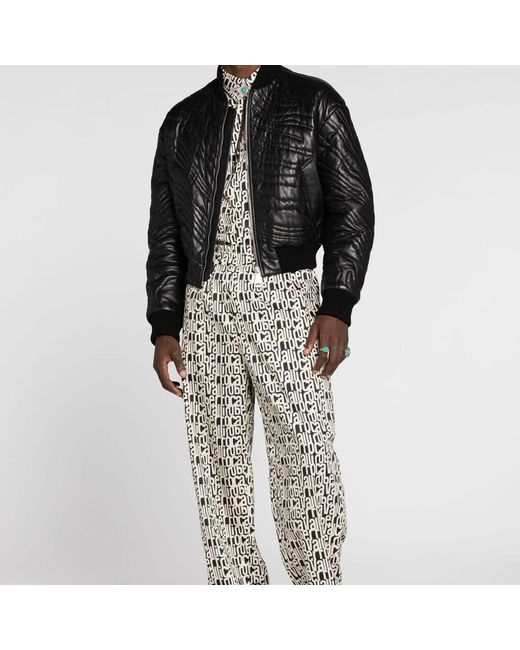 Roberto Cavalli Black Bomber Jackets for men