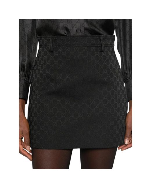 Gucci Black Short Skirts