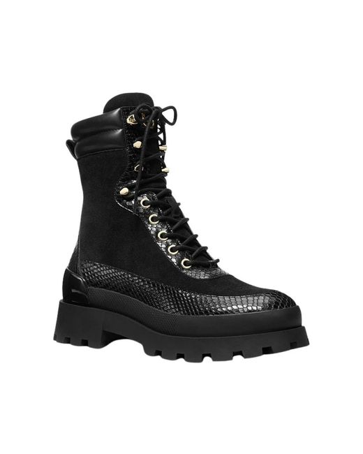 Lace-Up Boots Michael Kors de color Black