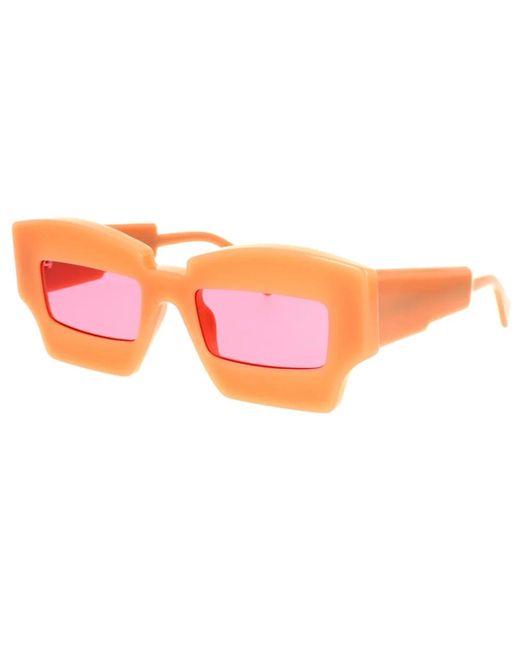 Kuboraum Unieke Masker Zonnebril X6 Stijl in het Pink