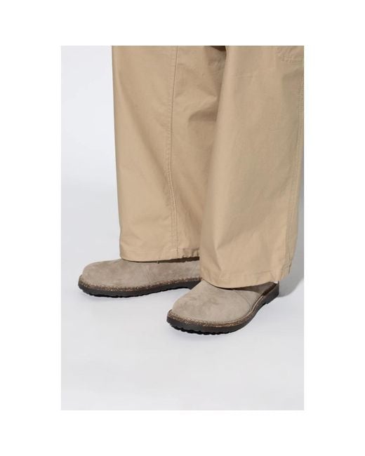Birkenstock Brown Laced Shoes for men