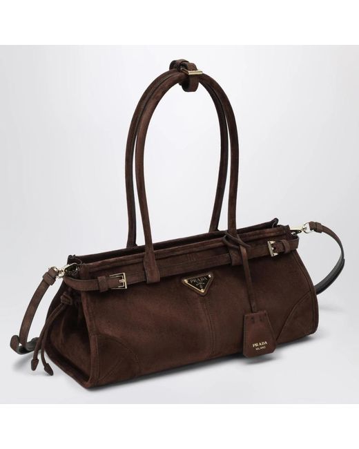 Prada Brown Shoulder Bags