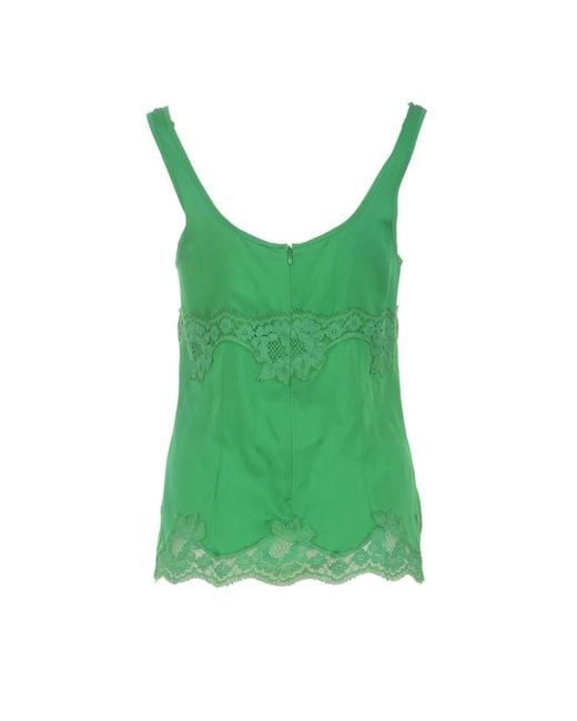 Dolce & Gabbana Green Sleeveless Tops
