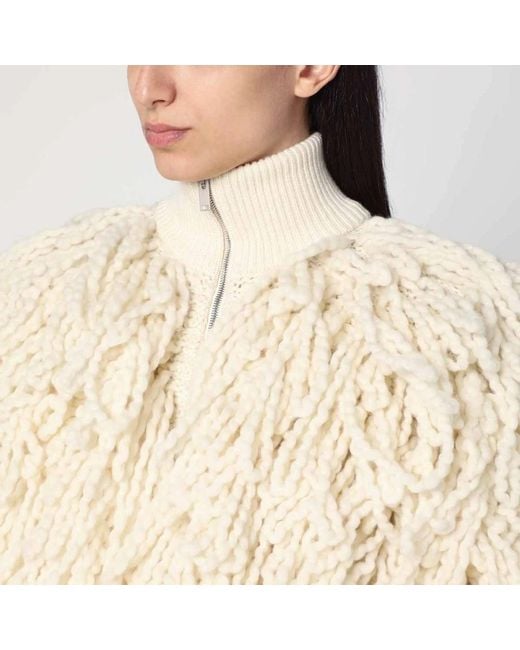 Stella McCartney Witte Bomberjas in het Natural