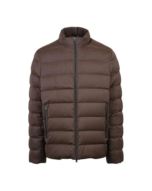 Herno Brown Winter Jackets for men