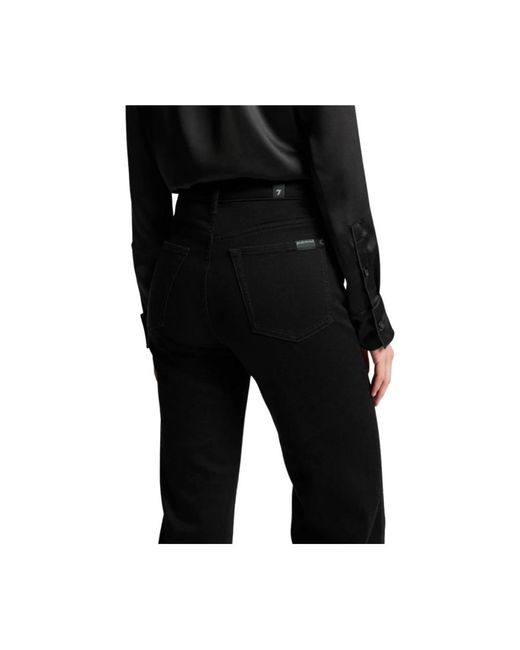 7 For All Mankind Black Flared Jeans