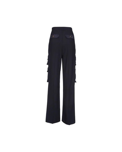Elisabetta Franchi Blue Stylische Hosen Für Einen Trendigen Look