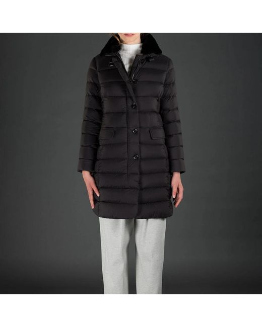Down Coats Moorer de color Black