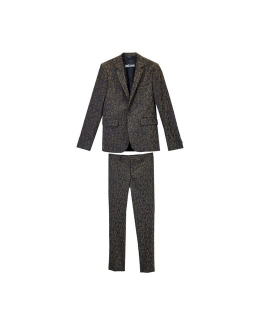 Just Cavalli Kostuums ,Veelkleurig ,Polyester Completo Animalier in het Black voor heren