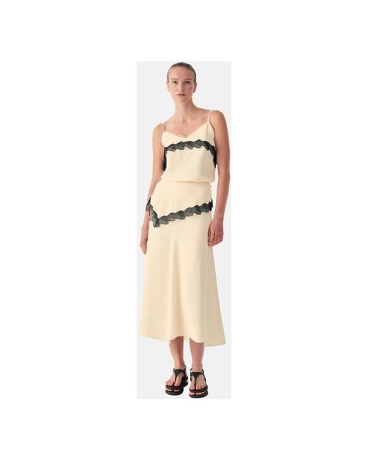 Beatrice B. Natural Midi Skirts
