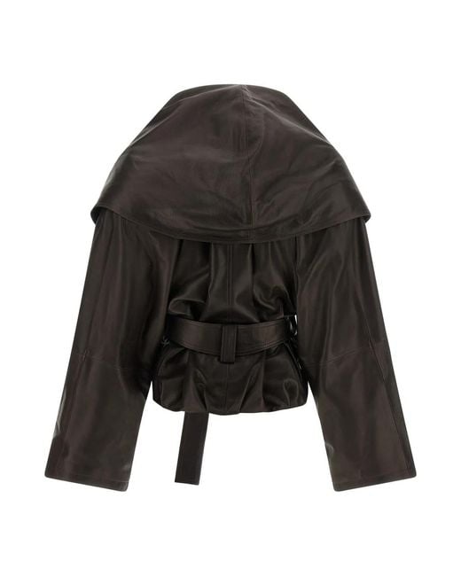 Magda Butrym Black Leather Jackets