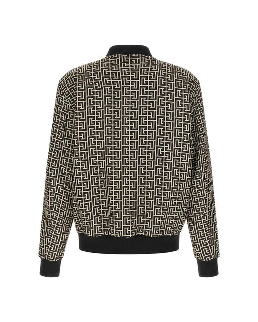 Balmain Gray Bomber Jackets for men