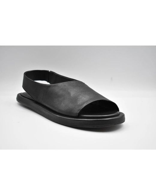 Ernesto Dolani Black Flat Sandals