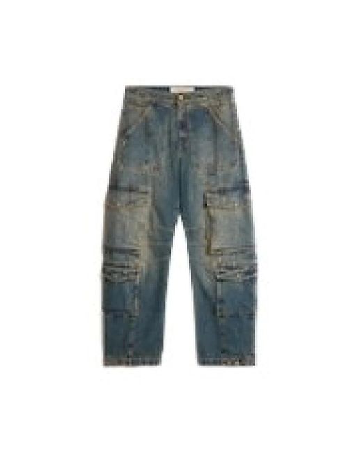 Golden Goose Deluxe Brand Blue Cropped Jeans