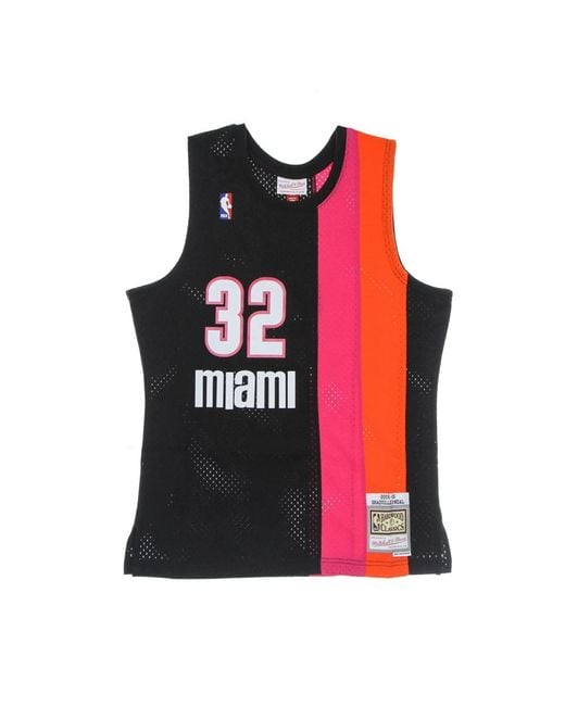 Mitchell & Ness Fitness ,Veelkleurig ,Polyester Nba Swingman Jersey Shaquille Oneal in het Red voor heren
