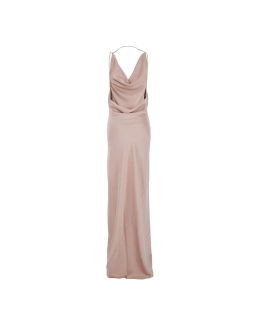 ANDAMANE Kleedjes ,Roze ,Polyester Vera Maxi Jurk in het Pink