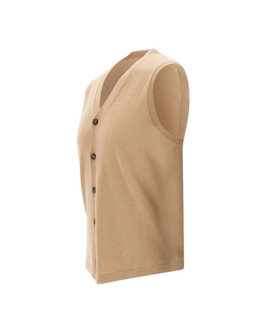 Kangra Natural Sleeveless Jumpers for men
