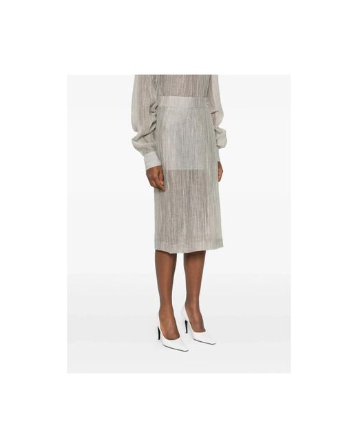 THE GARMENT Gray Midi Skirts