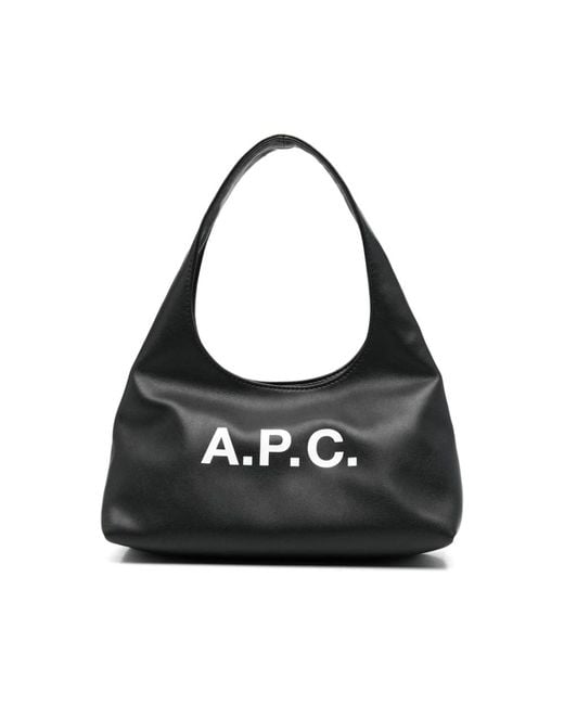 A.P.C. Black Small Ninon Shoulder Bag