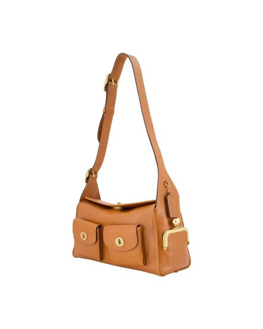 COACH Brown Shoulder Bags