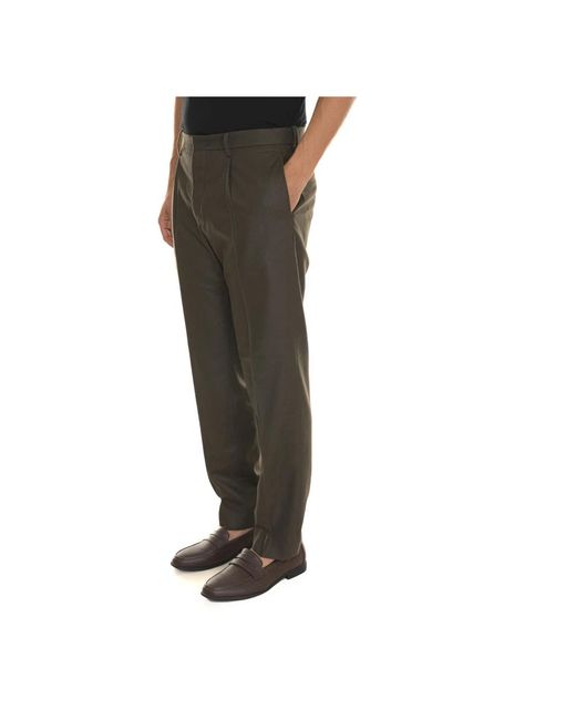 hindustrie Gray Slim-Fit Trousers for men