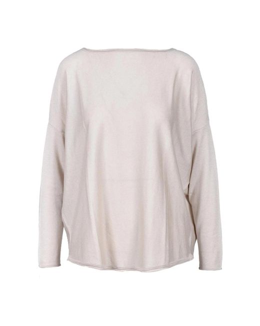 Round-Neck Knitwear di Wild Cashmere in Gray