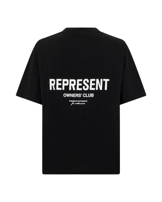 Represent Black T-Shirts for men