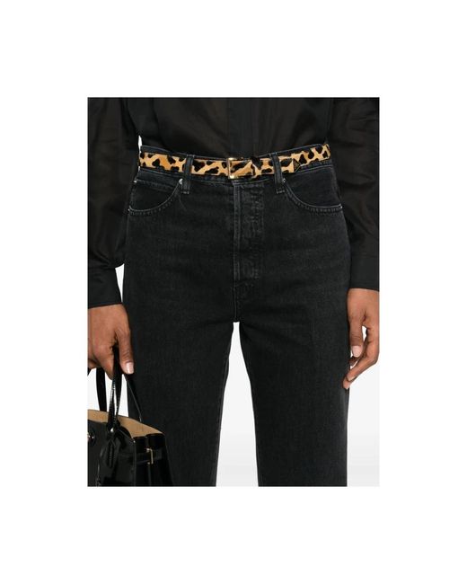 FRAME Straight Jeans in het Black