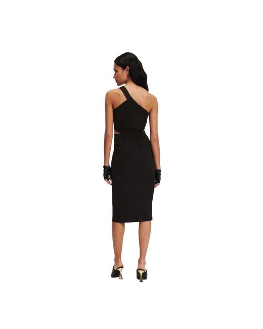 Karl Lagerfeld Black Midi Dresses