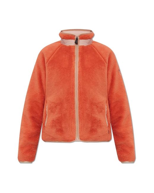 Moncler Orange Faux Fur & Shearling Jackets