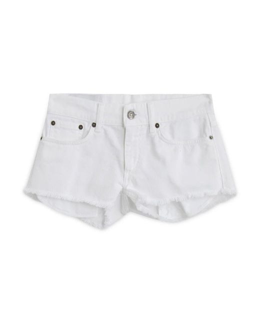 Dondup White Lässige sommer-shorts für frauen