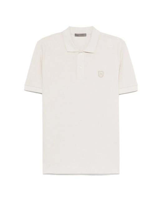 Corneliani White Polo Shirts for men