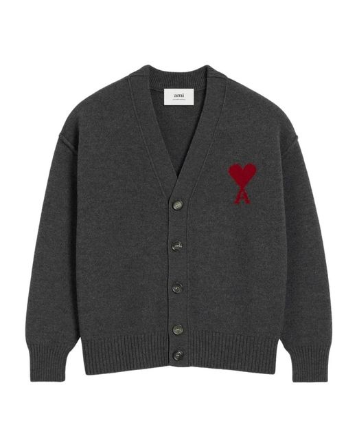AMI Black Cardigans for men