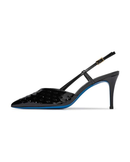 Loriblu Schoenen ,Zwart ,Leer Slingback in het Black
