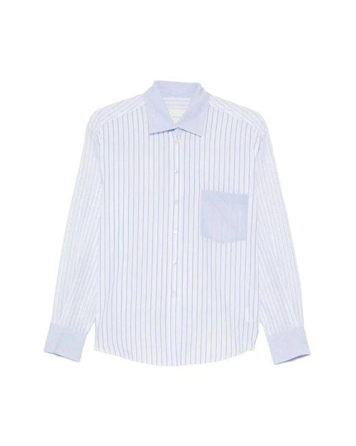 Xacus Overhemden ,Blauw ,Dalia Patch 3 in het White