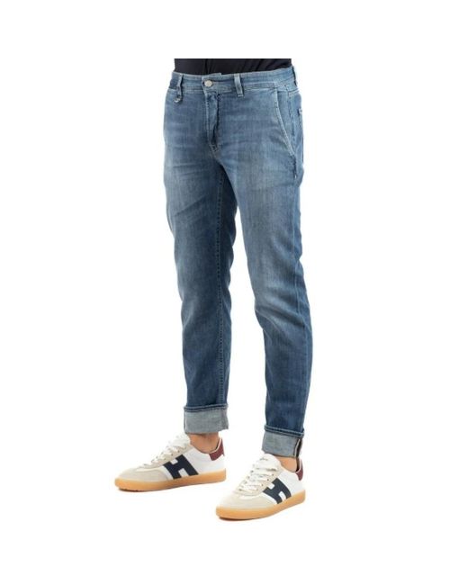 Siviglia Blue Slim Fit Jeans for men