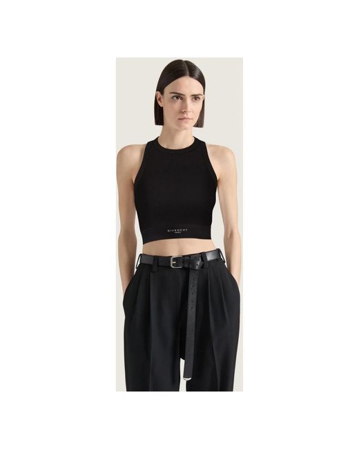 Sleeveless Tops Givenchy de color Black