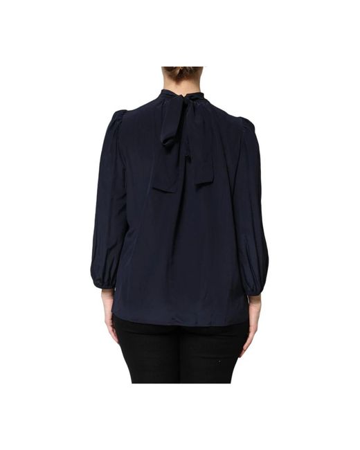Dolce & Gabbana Blue Blouses