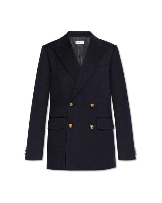 Burberry Double-Breasted Blazer in het Blue