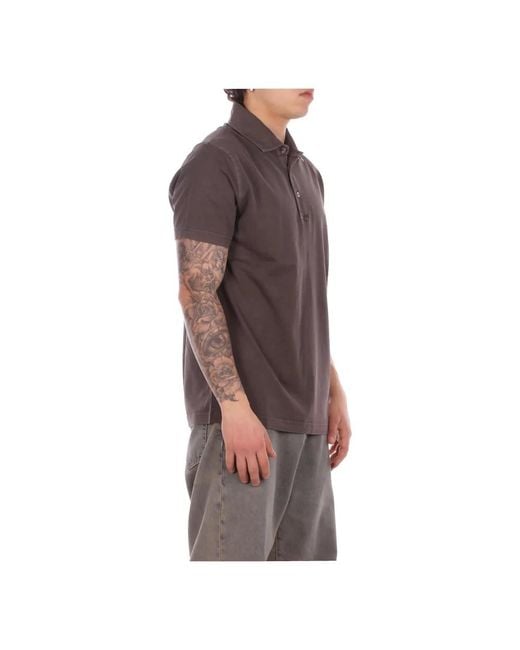 Fay Brown Polo Shirts for men