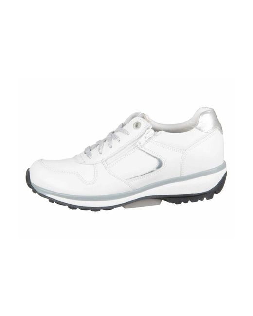 Xsensible White Schnürschuhe Aus Feinem Leder