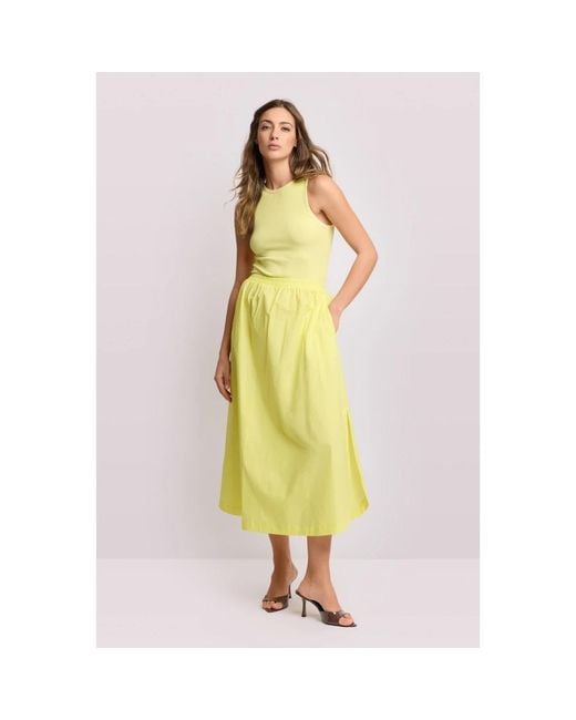 Kocca Yellow Midi Dresses